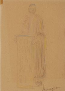 SEMEGHINI PIO (1878 - 1964) - Bozzetto per un affresco.