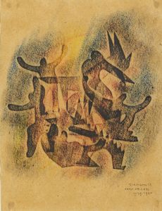 GIANDANTE X (1900 - 1984) : Lotto composto da n. 6 disegni.  - Asta Asta 407 | ARTE MODERNA E CONTEMPORANEA Virtuale - Associazione Nazionale - Case d'Asta italiane