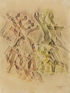 GIANDANTE X (1900 - 1984) : Lotto composto da n. 6 disegni.  - Asta Asta 407 | ARTE MODERNA E CONTEMPORANEA Virtuale - Associazione Nazionale - Case d'Asta italiane