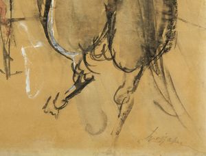 SPAZZAPAN LUIGI  (1889 - 1958) : Cavalli.  - Asta Asta 407 | ARTE MODERNA E CONTEMPORANEA Virtuale - Associazione Nazionale - Case d'Asta italiane