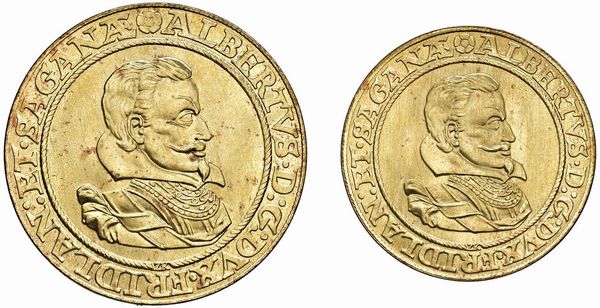 CECOSLOVACCHIA. REPUBBLICA SOCIALISTA (1960-1990). ZECCA DI KREMNITZ. SET DI DUE MONETE IN ORO (10 E 5 DUCATI 1972) DELLA SERIE “WALDSTEIN” IN ASTUCCIO ORIGINALE E CERTIFICATO DI EMISSIONE. SERIE NUMERATA 235 SU UNA TIRATURA DI 500 ESEMPLARI  - Asta MEDAGLIE DI VENEZIA. MONETE E MEDAGLIE IN ORO ESTERE - Associazione Nazionale - Case d'Asta italiane