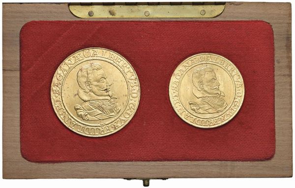 CECOSLOVACCHIA. REPUBBLICA SOCIALISTA (1960-1990). ZECCA DI KREMNITZ. SET DI DUE MONETE IN ORO (10 E 5 DUCATI 1972) DELLA SERIE “WALDSTEIN” IN ASTUCCIO ORIGINALE E CERTIFICATO DI EMISSIONE. SERIE NUMERATA 235 SU UNA TIRATURA DI 500 ESEMPLARI  - Asta MEDAGLIE DI VENEZIA. MONETE E MEDAGLIE IN ORO ESTERE - Associazione Nazionale - Case d'Asta italiane