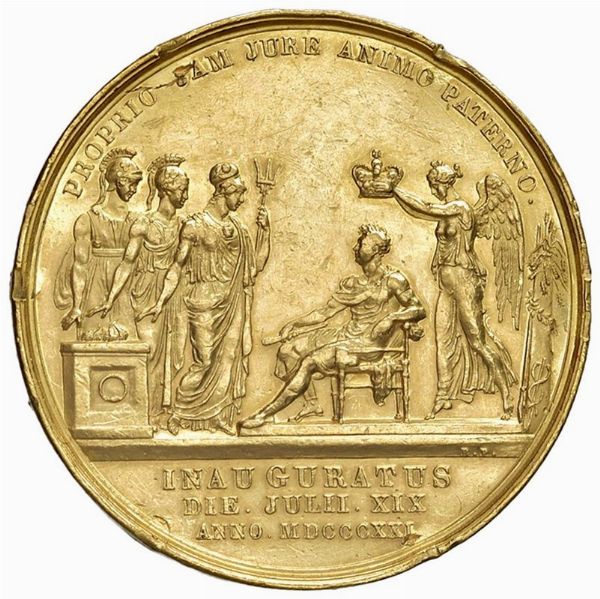 GRAN BRETAGNA. GIORGIO IV (1820-1830). MEDAGLIA DI INCORONAZIONE 1821 OPUS BENEDETTO PISTRUCCI  - Asta MEDAGLIE DI VENEZIA. MONETE E MEDAGLIE IN ORO ESTERE - Associazione Nazionale - Case d'Asta italiane