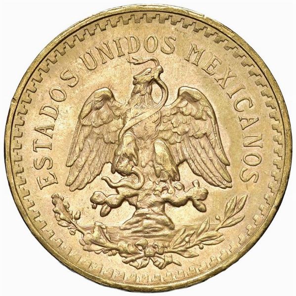 MESSICO. 50 PESOS 1945  - Asta MEDAGLIE DI VENEZIA. MONETE E MEDAGLIE IN ORO ESTERE - Associazione Nazionale - Case d'Asta italiane