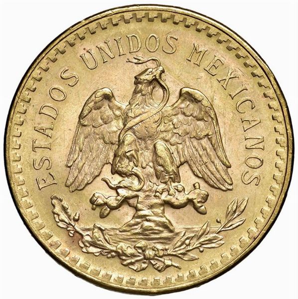 MESSICO. 50 PESOS 1947  - Asta MEDAGLIE DI VENEZIA. MONETE E MEDAGLIE IN ORO ESTERE - Associazione Nazionale - Case d'Asta italiane