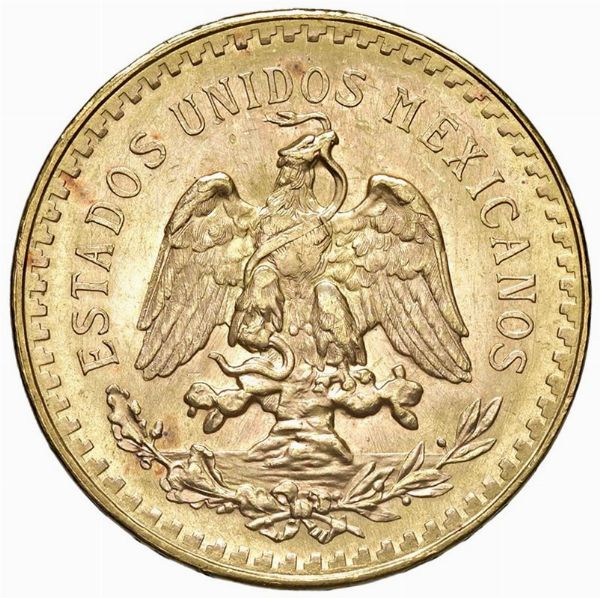 MESSICO. 50 PESOS 1947  - Asta MEDAGLIE DI VENEZIA. MONETE E MEDAGLIE IN ORO ESTERE - Associazione Nazionale - Case d'Asta italiane