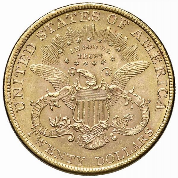 STATI UNITI. 20 DOLLARI “LIBERTY HEAD” 1900  - Asta MEDAGLIE DI VENEZIA. MONETE E MEDAGLIE IN ORO ESTERE - Associazione Nazionale - Case d'Asta italiane