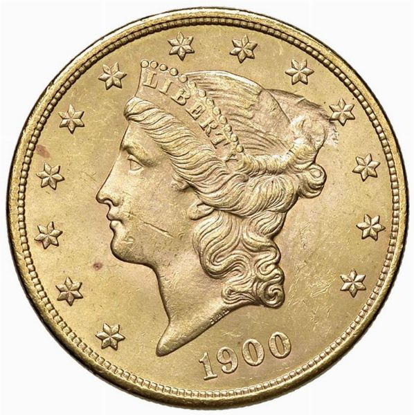 STATI UNITI. 20 DOLLARI &ldquo;LIBERTY HEAD&rdquo; 1900  - Asta MEDAGLIE DI VENEZIA. MONETE E MEDAGLIE IN ORO ESTERE - Associazione Nazionale - Case d'Asta italiane