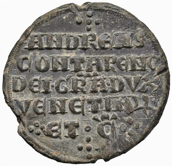 ANDREA CONTARINI (1366-1382) BOLLA  - Asta MEDAGLIE DI VENEZIA. MONETE E MEDAGLIE IN ORO ESTERE - Associazione Nazionale - Case d'Asta italiane