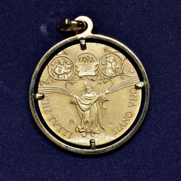 MEDAGLIA IN ORO 917 “GIOVANNI PAOLO II” CON MONTATURA PER L’ISTITUTO POLIGRAFICO E ZECCA DELLO STATO. IN CUSTODIA ORIGINALE DI EMISSIONE E CERTIFICATO DI GARANZIA. TIRATURA LIMITATA DI SOLI 2.499 ESEMPLARI.  - Asta MEDAGLIE DI VENEZIA. MONETE E MEDAGLIE IN ORO ESTERE - Associazione Nazionale - Case d'Asta italiane