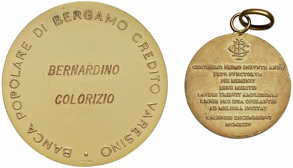 DUE MEDAGLIE IN ORO 750  - Asta MEDAGLIE DI VENEZIA. MONETE E MEDAGLIE IN ORO ESTERE - Associazione Nazionale - Case d'Asta italiane