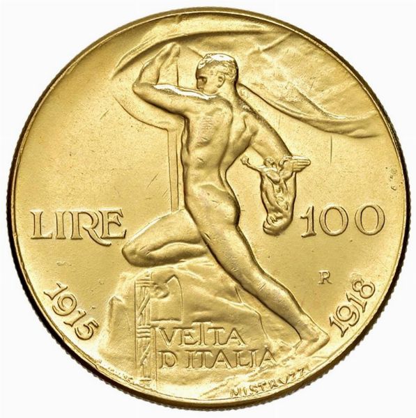 SAVOIA. VITTORIO EMANUELE III (1900-1946). RIPRODUZIONE IN ORO DELLE 100 LIRE VETTA D’ITALIA  - Asta MEDAGLIE DI VENEZIA. MONETE E MEDAGLIE IN ORO ESTERE - Associazione Nazionale - Case d'Asta italiane