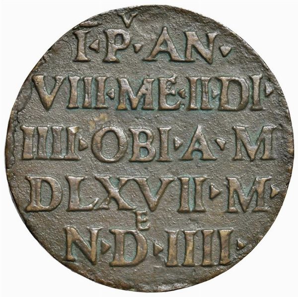 GIROLAMO PRIULI (1559-1567) LXXXII DOGE. MEDAGLIA CELEBRATIVA FUSA A VENEZIA NEL 1567 OPUS ANONIMO  - Asta MEDAGLIE DI VENEZIA. MONETE E MEDAGLIE IN ORO ESTERE - Associazione Nazionale - Case d'Asta italiane