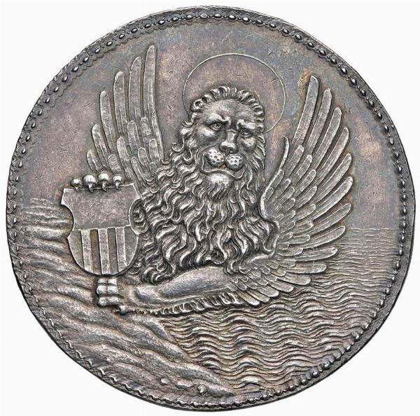 ANTONIO PRIULI (1618-1623) XCIV DOGE. MEDAGLIA CELEBRATIVA CONIATA A DORDRECHT (OLANDA) NEL 1620 PER L’ALLEANZA DI VENZIA CON GLI STATI OLANDESI OPUS WILLEM VAN BYLAER  - Asta MEDAGLIE DI VENEZIA. MONETE E MEDAGLIE IN ORO ESTERE - Associazione Nazionale - Case d'Asta italiane