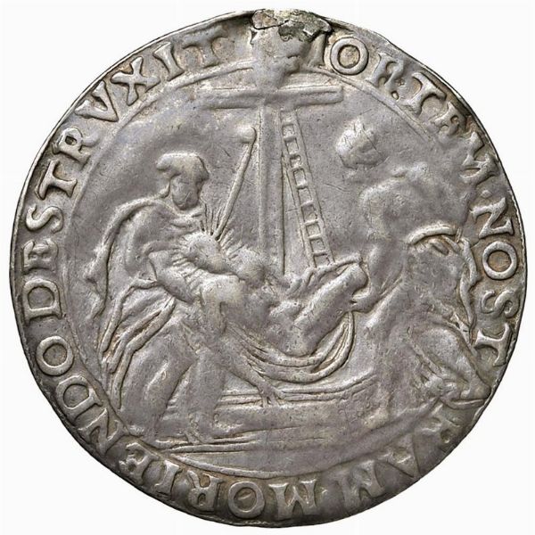 SILVESTRO VALIER (1694-1700) DOGE. MEDAGLIA CELEBRATIVA DELLA SCUOLA DELLA PASSIONE CONIATA NELLA ZECCA DI VENEZIA NEL 1696 OPUS ANONIMO  - Asta MEDAGLIE DI VENEZIA. MONETE E MEDAGLIE IN ORO ESTERE - Associazione Nazionale - Case d'Asta italiane