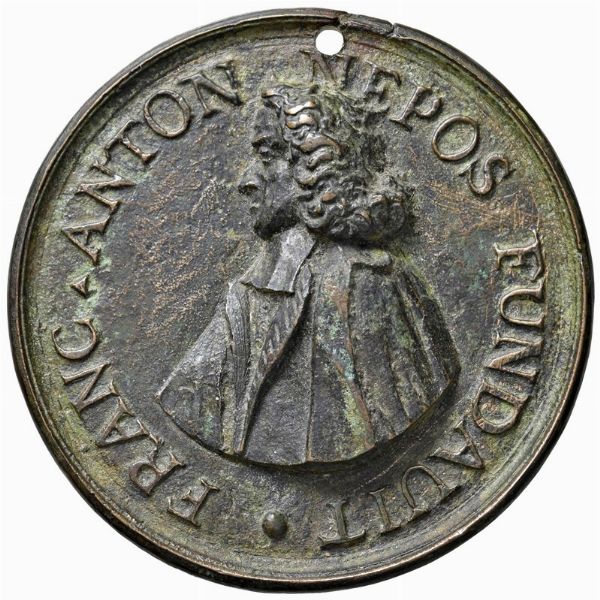 FRANCESCO ANTONIO DONÀ (1744-1815) E JACOPO (SUO ZIO) PATRIZI VENEZIANI. MEDAGLIA CELEBRATIVA FUSA NEL SEC. XVIII A VENEZIA?  - Asta MEDAGLIE DI VENEZIA. MONETE E MEDAGLIE IN ORO ESTERE - Associazione Nazionale - Case d'Asta italiane