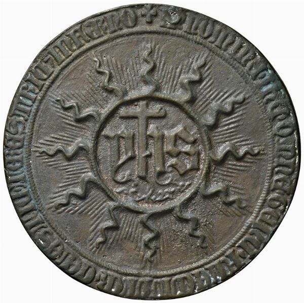 NICOLÒ MARCELLO (1473-1474) LXIX DOGE. MEDAGLIA CELEBRATIVA FUSA A VENEZIA NEL 1473 OPUS GIROLAMO TODESCHINI  - Asta MEDAGLIE DI VENEZIA. MONETE E MEDAGLIE IN ORO ESTERE - Associazione Nazionale - Case d'Asta italiane