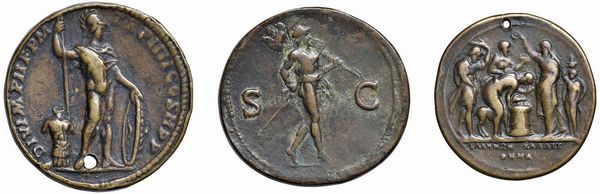 TRE MEDAGLIE IN BRONZO D’AUTORE DEL SEC. XVI  - Asta MEDAGLIE DI VENEZIA. MONETE E MEDAGLIE IN ORO ESTERE - Associazione Nazionale - Case d'Asta italiane