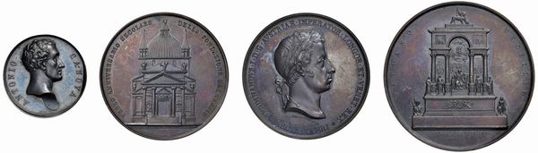 QUATTRO MEDAGLIE IN BRONZO  - Asta MEDAGLIE DI VENEZIA. MONETE E MEDAGLIE IN ORO ESTERE - Associazione Nazionale - Case d'Asta italiane