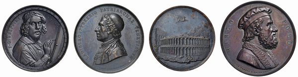 QUATTRO MEDAGLIE IN BRONZO  - Asta MEDAGLIE DI VENEZIA. MONETE E MEDAGLIE IN ORO ESTERE - Associazione Nazionale - Case d'Asta italiane
