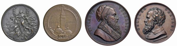 QUATTRO MEDAGLIE IN BRONZO  - Asta MEDAGLIE DI VENEZIA. MONETE E MEDAGLIE IN ORO ESTERE - Associazione Nazionale - Case d'Asta italiane