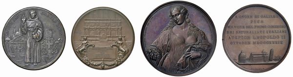 QUATTRO MEDAGLIE IN BRONZO  - Asta MEDAGLIE DI VENEZIA. MONETE E MEDAGLIE IN ORO ESTERE - Associazione Nazionale - Case d'Asta italiane