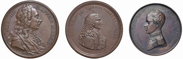 TRE MEDAGLIE IN BRONZO  - Asta MEDAGLIE DI VENEZIA. MONETE E MEDAGLIE IN ORO ESTERE - Associazione Nazionale - Case d'Asta italiane