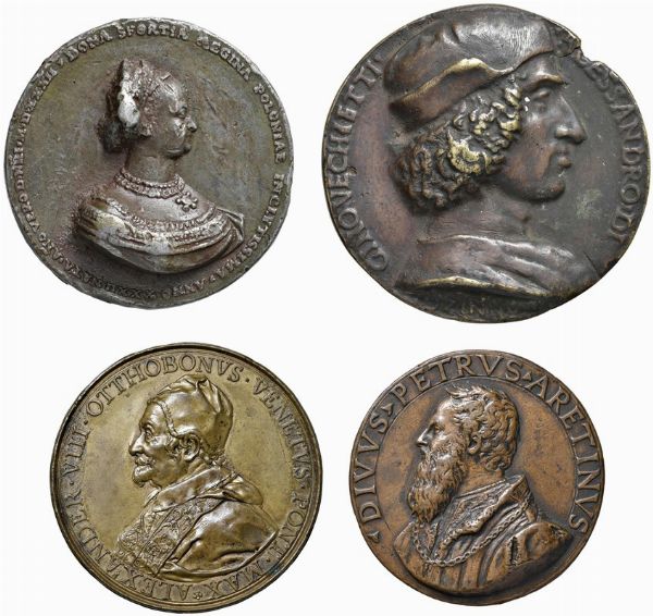 QUATTRO MEDAGLIE IN BRONZO  - Asta MEDAGLIE DI VENEZIA. MONETE E MEDAGLIE IN ORO ESTERE - Associazione Nazionale - Case d'Asta italiane