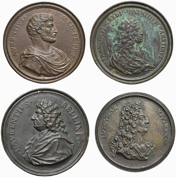 QUATTRO MEDAGLIE IN BRONZO  - Asta MEDAGLIE DI VENEZIA. MONETE E MEDAGLIE IN ORO ESTERE - Associazione Nazionale - Case d'Asta italiane