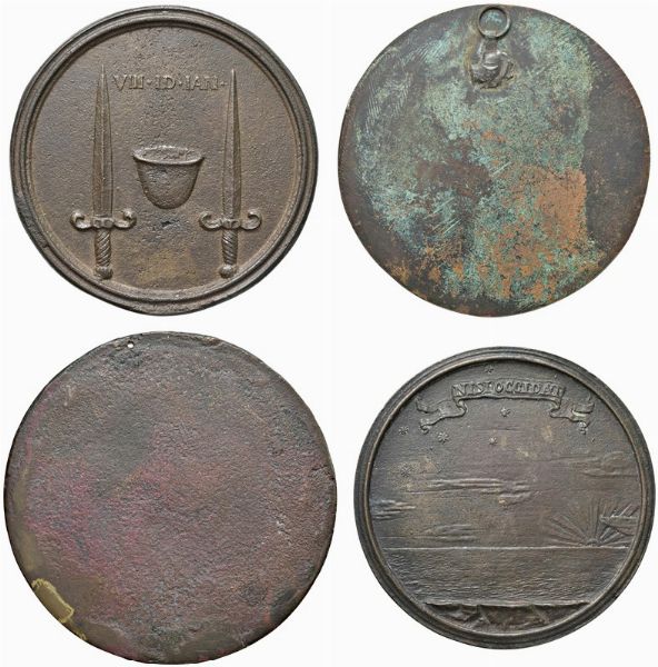QUATTRO MEDAGLIE IN BRONZO  - Asta MEDAGLIE DI VENEZIA. MONETE E MEDAGLIE IN ORO ESTERE - Associazione Nazionale - Case d'Asta italiane