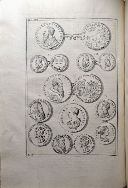 GAETANI PIETRO ANTONIO. MUSEUM MAZZUCHELLIANUM, SEU NUMISMATICA VIRORUM DOCTRINA PRAESTANTIUM, QUAE APUD JO. MARIAM COMITEM MAZZUCHELLUM BRIXIAE SERVANTUR A PETRO ANTONIO DE COMITIBUS GAETANIS BRIXIANO PREBYTERO, ET PATRITIO ROMANO EDITA A. ATQUE ILLUSTRATA. ACCEDIT VERSIO ITALICA STUDIO EQUITIS COSIMI MEI ELABORATA  - Asta MEDAGLIE DI VENEZIA. MONETE E MEDAGLIE IN ORO ESTERE - Associazione Nazionale - Case d'Asta italiane