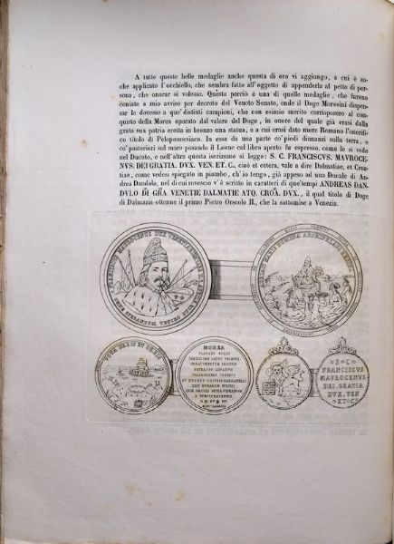 BIOGRAFIE DEI DOGI DI VENEZIA SCRITTE DALLI CHIARISSIMI EMANUELE CAV. CICOGNA, GIOVANNI VELUDO, FRANCESCO CAFFI, GIOVANNI CASONI E GIANNANTONIO CAV. MOSCHINI CON CENTO VENTI RITRATTI INCISI IN RAME DA ANTONIO NANI. EDIZIONE SECONDA COLLA SERIE INCISA DELLE PI PREGEVOLI MEDAGLIE E MONETE PER ESSI CONIATE.  - Asta MEDAGLIE DI VENEZIA. MONETE E MEDAGLIE IN ORO ESTERE - Associazione Nazionale - Case d'Asta italiane
