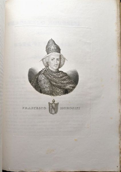 BIOGRAFIE DEI DOGI DI VENEZIA SCRITTE DALLI CHIARISSIMI EMANUELE CAV. CICOGNA, GIOVANNI VELUDO, FRANCESCO CAFFI, GIOVANNI CASONI E GIANNANTONIO CAV. MOSCHINI CON CENTO VENTI RITRATTI INCISI IN RAME DA ANTONIO NANI. EDIZIONE SECONDA COLLA SERIE INCISA DELLE PI PREGEVOLI MEDAGLIE E MONETE PER ESSI CONIATE.  - Asta MEDAGLIE DI VENEZIA. MONETE E MEDAGLIE IN ORO ESTERE - Associazione Nazionale - Case d'Asta italiane