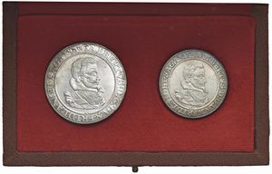 CECOSLOVACCHIA. REPUBBLICA SOCIALISTA (1960-1990). ZECCA DI KREMNITZ. SET DI DUE MONETE IN ARGENTO (10 E 5 DUCATI 1972) DELLA SERIE &ldquo;WALDSTEIN&rdquo; IN ASTUCCIO ORIGINALE E CERTIFICATO DI EMISSIONE. SERIE NUMERATA 80 SU UNA TIRATURA DI SOLI 300 ESEMPLARI  - Asta MEDAGLIE DI VENEZIA. MONETE E MEDAGLIE IN ORO ESTERE - Associazione Nazionale - Case d'Asta italiane