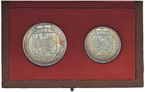 CECOSLOVACCHIA. REPUBBLICA SOCIALISTA (1960-1990). ZECCA DI KREMNITZ. SET DI DUE MONETE IN ARGENTO (10 E 5 DUCATI 1972) DELLA SERIE &ldquo;WALDSTEIN&rdquo; IN ASTUCCIO ORIGINALE E CERTIFICATO DI EMISSIONE. SERIE NUMERATA 80 SU UNA TIRATURA DI SOLI 300 ESEMPLARI  - Asta MEDAGLIE DI VENEZIA. MONETE E MEDAGLIE IN ORO ESTERE - Associazione Nazionale - Case d'Asta italiane