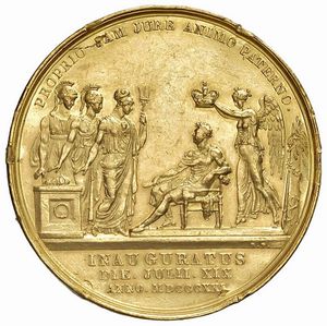 GRAN BRETAGNA. GIORGIO IV (1820-1830). MEDAGLIA DI INCORONAZIONE 1821 OPUS BENEDETTO PISTRUCCI  - Asta MEDAGLIE DI VENEZIA. MONETE E MEDAGLIE IN ORO ESTERE - Associazione Nazionale - Case d'Asta italiane