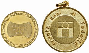 DUE MEDAGLIE IN ORO 750  - Asta MEDAGLIE DI VENEZIA. MONETE E MEDAGLIE IN ORO ESTERE - Associazione Nazionale - Case d'Asta italiane
