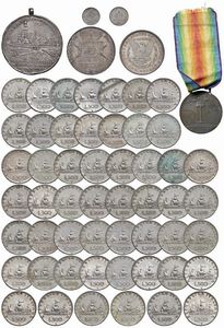 VARI STATI. INTERESSANTE INSIEME DI MONETE E MEDAGLIE PREVALENTEMENTE IN ARGENTO  - Asta MEDAGLIE DI VENEZIA. MONETE E MEDAGLIE IN ORO ESTERE - Associazione Nazionale - Case d'Asta italiane