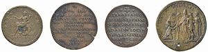 QUATTRO MEDAGLIE IN BRONZO  - Asta MEDAGLIE DI VENEZIA. MONETE E MEDAGLIE IN ORO ESTERE - Associazione Nazionale - Case d'Asta italiane