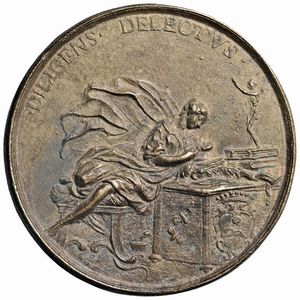 ANTONIO VALLISNERI (1661-1730) MEDICO E NATURALISTA ALL’UNIVERSITÀ DI PADOVA. MEDAGLIA 1727 OPUS SELVI  - Asta MEDAGLIE DI VENEZIA. MONETE E MEDAGLIE IN ORO ESTERE - Associazione Nazionale - Case d'Asta italiane