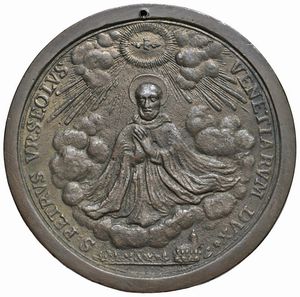 CARLO RUZZINI (1390-1471) CXIII DOGE. MEDAGLIA CELEBRATIVA FUSA A VENEZIA NEL 1732 OPUS ANONIMO  - Asta MEDAGLIE DI VENEZIA. MONETE E MEDAGLIE IN ORO ESTERE - Associazione Nazionale - Case d'Asta italiane