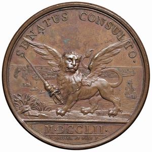 GIANMARIA MAZZUCCHELLI (1707-1765) LETTERATO, COLLEZIONISTA E RICERCATORE BRESCIANO. MEDAGLIA CELEBRATIVA CONIATA A GINEVRA NEL 1752 OPUS JEAN DASSIER E ANTOINE  - Asta MEDAGLIE DI VENEZIA. MONETE E MEDAGLIE IN ORO ESTERE - Associazione Nazionale - Case d'Asta italiane