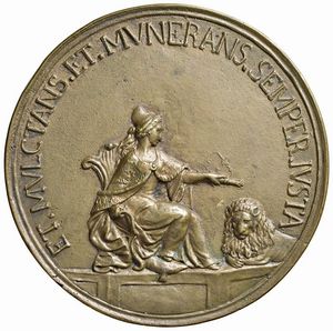 FRANCESCO II MOROSINI CHIAMATO LORENZO (1714-1793) CAVALIERE E PROCURATORE DI SAN MARCO. MEDAGLIA CELEBRATIVA FUSA A VENEZIA NEL 1755 OPUS ANINIMO  - Asta MEDAGLIE DI VENEZIA. MONETE E MEDAGLIE IN ORO ESTERE - Associazione Nazionale - Case d'Asta italiane