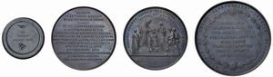 QUATTRO MEDAGLIE IN BRONZO  - Asta MEDAGLIE DI VENEZIA. MONETE E MEDAGLIE IN ORO ESTERE - Associazione Nazionale - Case d'Asta italiane