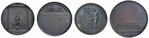 QUATTRO MEDAGLIE IN BRONZO  - Asta MEDAGLIE DI VENEZIA. MONETE E MEDAGLIE IN ORO ESTERE - Associazione Nazionale - Case d'Asta italiane