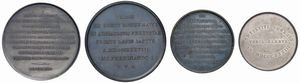 QUATTRO MEDAGLIE IN BRONZO  - Asta MEDAGLIE DI VENEZIA. MONETE E MEDAGLIE IN ORO ESTERE - Associazione Nazionale - Case d'Asta italiane