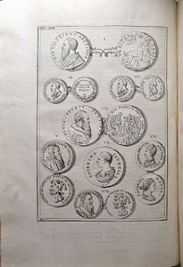 GAETANI PIETRO ANTONIO. MUSEUM MAZZUCHELLIANUM, SEU NUMISMATICA VIRORUM DOCTRINA PRAESTANTIUM, QUAE APUD JO. MARIAM COMITEM MAZZUCHELLUM BRIXIAE SERVANTUR A PETRO ANTONIO DE COMITIBUS GAETANIS BRIXIANO PREBYTERO, ET PATRITIO ROMANO EDITA A. ATQUE ILLUSTRATA. ACCEDIT VERSIO ITALICA STUDIO EQUITIS COSIMI MEI ELABORATA  - Asta MEDAGLIE DI VENEZIA. MONETE E MEDAGLIE IN ORO ESTERE - Associazione Nazionale - Case d'Asta italiane
