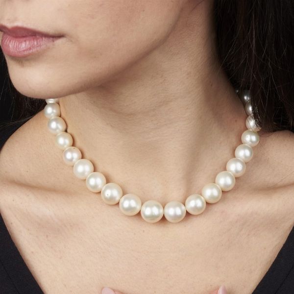 COLLANA DI PERLE SOUTH SEA  - Asta Gioielli - Associazione Nazionale - Case d'Asta italiane