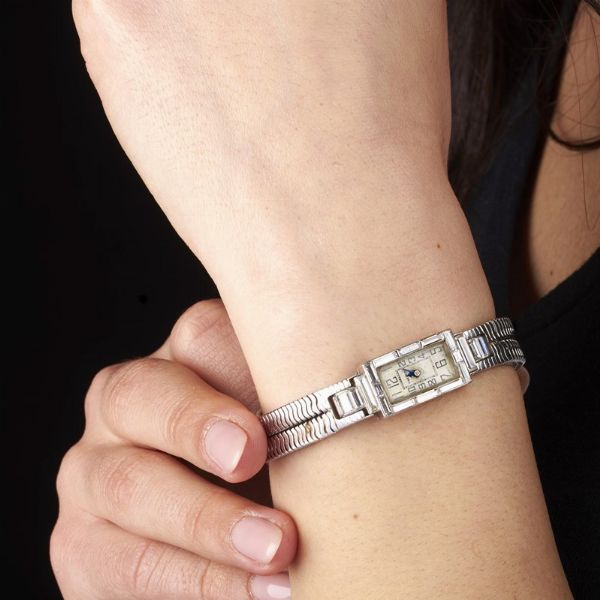 CARTIER : CARTIER OROLOGIO IN PLATINO E DIAMANTI  - Asta Gioielli - Associazione Nazionale - Case d'Asta italiane