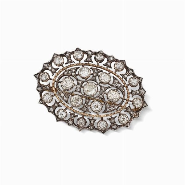 BUCCELLATI : BUCCELLATI SPILLA CON DIAMANTI  - Asta Gioielli - Associazione Nazionale - Case d'Asta italiane